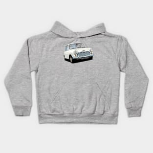 classic white mini cooper Kids Hoodie